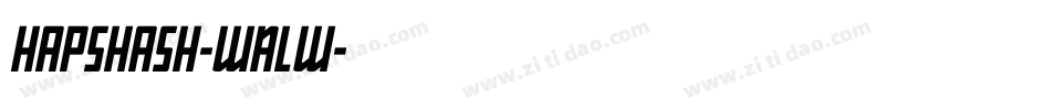 Hapshash-wALw字体转换