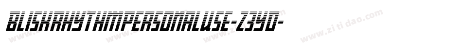 BliskRhythmPersonalUse-z3YD字体转换
