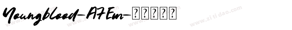 Youngblood-A7Em字体转换