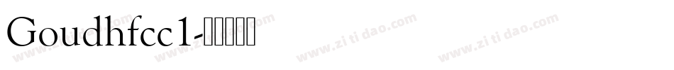 Goudhfcc1字体转换