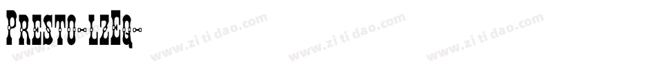 Presto-lzEq字体转换