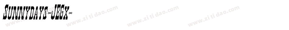 Sunnydays-JEGx字体转换