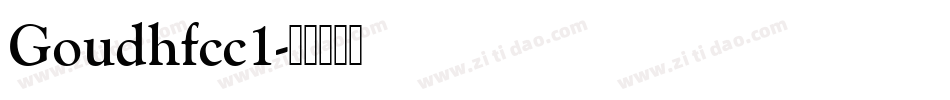 Goudhfcc1字体转换