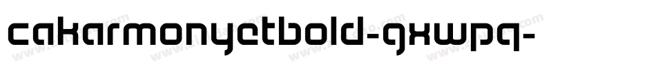 Cakarmonyetbold-gxwPq字体转换