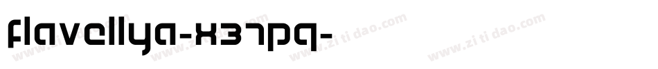 Flavellya-x37Pq字体转换