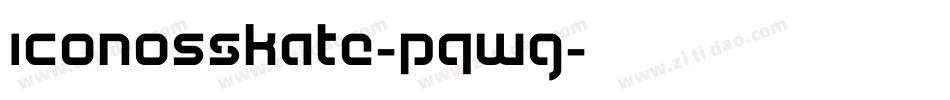 IconosSkate-PqWg字体转换