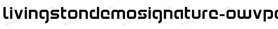 LivingstonDemoSignature-owvPq字体转换