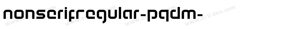 NonserifRegular-PqDm字体转换