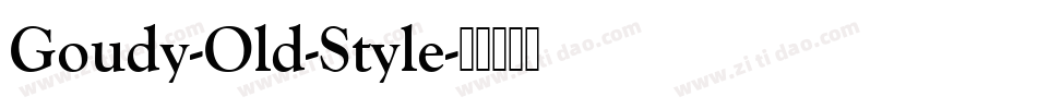 Goudy-Old-Style字体转换