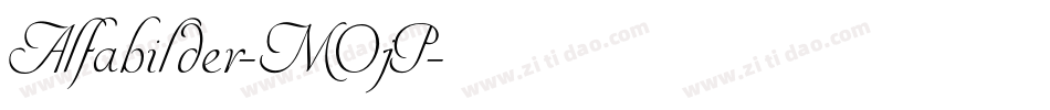 Alfabilder-MOjP字体转换