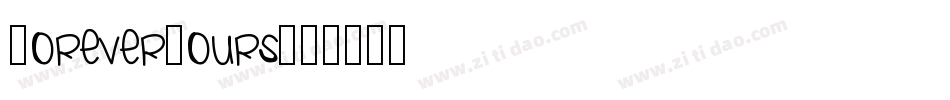 ForeverYours字体转换