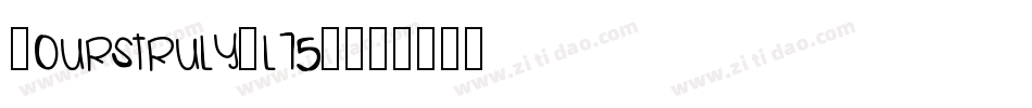 Yourstruly-l75X字体转换