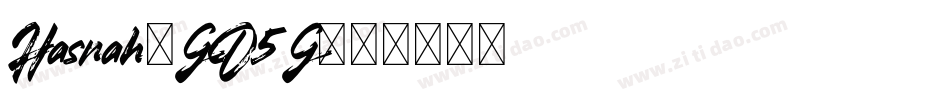 Hasnah-GD5G字体转换