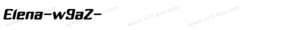 Elena-w9aZ字体转换