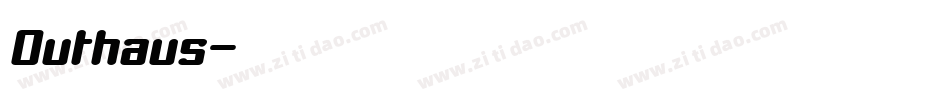 Outhaus字体转换