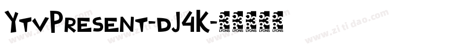 YtvPresent-dJ4K字体转换