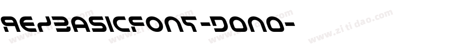 AezbasicFont-D0n0字体转换