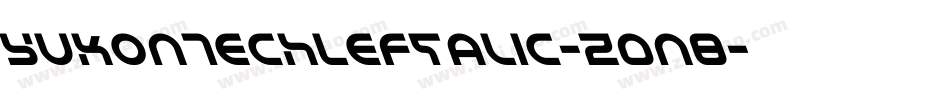 YukonTechLeftalic-Z0n8字体转换