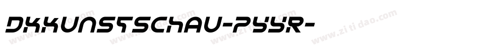 Dkkunstschau-pyYR字体转换