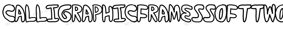 CalligraphicFramesSoftTwo-e59O字体转换