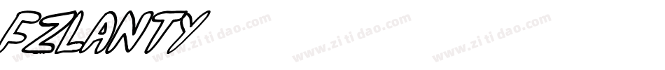 fzlanty字体转换