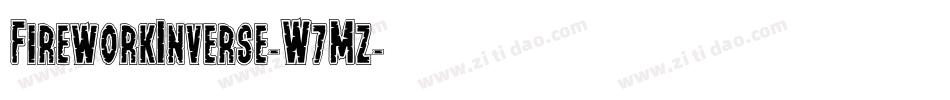 FireworkInverse-W7Mz字体转换