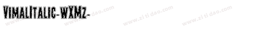 VimalItalic-wXMz字体转换
