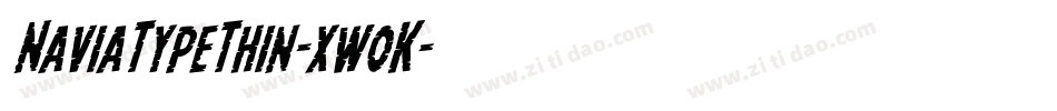NaviaTypeThin-xw0K字体转换