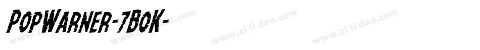 PopWarner-7B0K字体转换