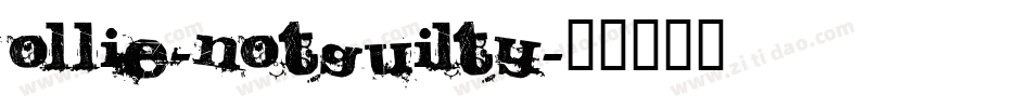 Ollie-NotGuilty字体转换