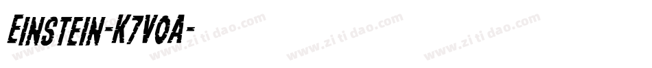 Einstein-K7V0A字体转换
