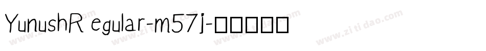 YunushRegular-m57j字体转换 YunushRegular-m57j字体转换