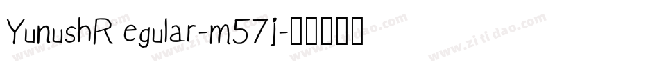 YunushRegular-m57j字体转换 YunushRegular-m57j字体转换