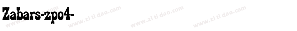 Zabars-zpo4字体转换