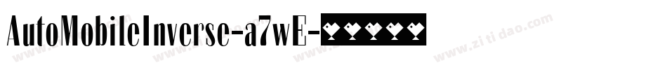 AutoMobileInverse-a7wE字体转换