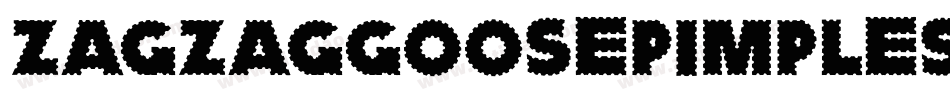 Zagzaggoosepimples-12pZ字体转换