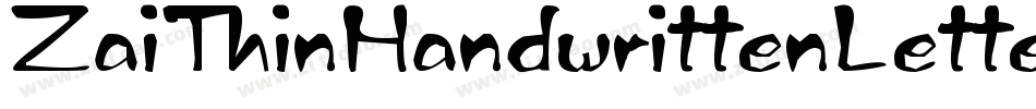 ZaiThinHandwrittenLettering-K7VnZ字体转换