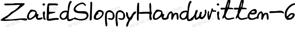 ZaiEdSloppyHandwritten-6YRro字体转换