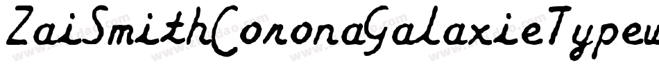 ZaiSmithCoronaGalaxieTypewriter-w1oXP字体转换