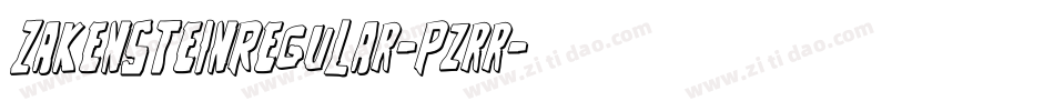 ZakensteinRegular-pzrr字体转换 ZakensteinRegular-pzrr字体转换