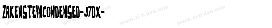 ZakensteinCondensed-J7dx字体转换