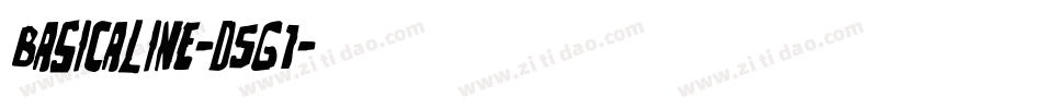Basicaline-D5G1字体转换 Basicaline-D5G1字体转换