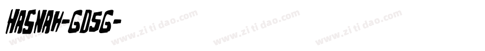 Hasnah-GD5G字体转换