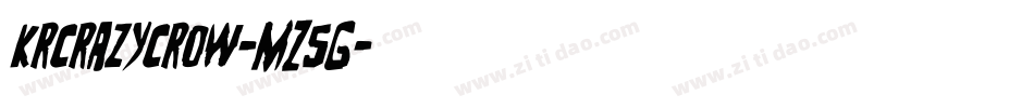 KrCrazyCrow-mZ5G字体转换