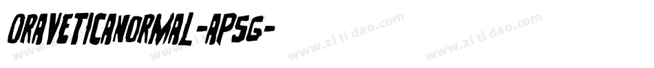 OraveticaNormal-ap5g字体转换