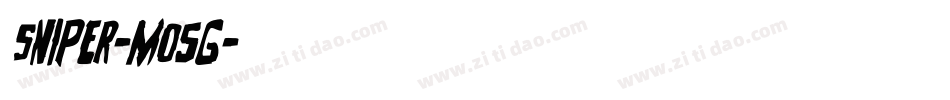 Sniper-mo5G字体转换