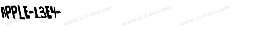 Apple-L3e4字体转换