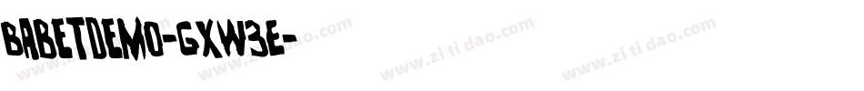 BabetDemo-gxw3E字体转换