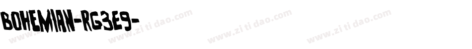 Bohemian-rg3E9字体转换