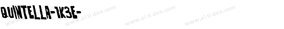 Quintella-1K3e字体转换 Quintella-1K3e字体转换